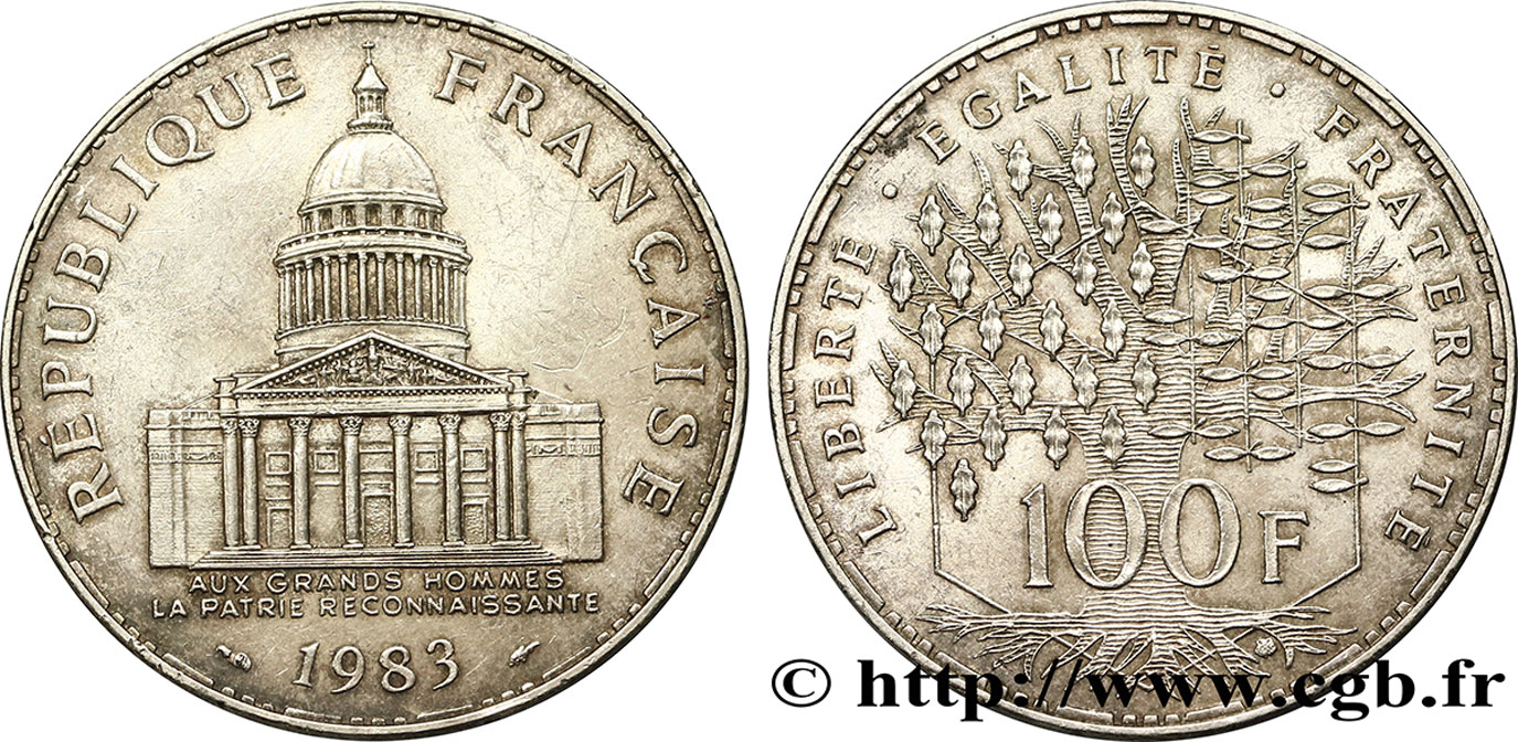 100 francs Panthéon 1983  F.451/3 AU58 