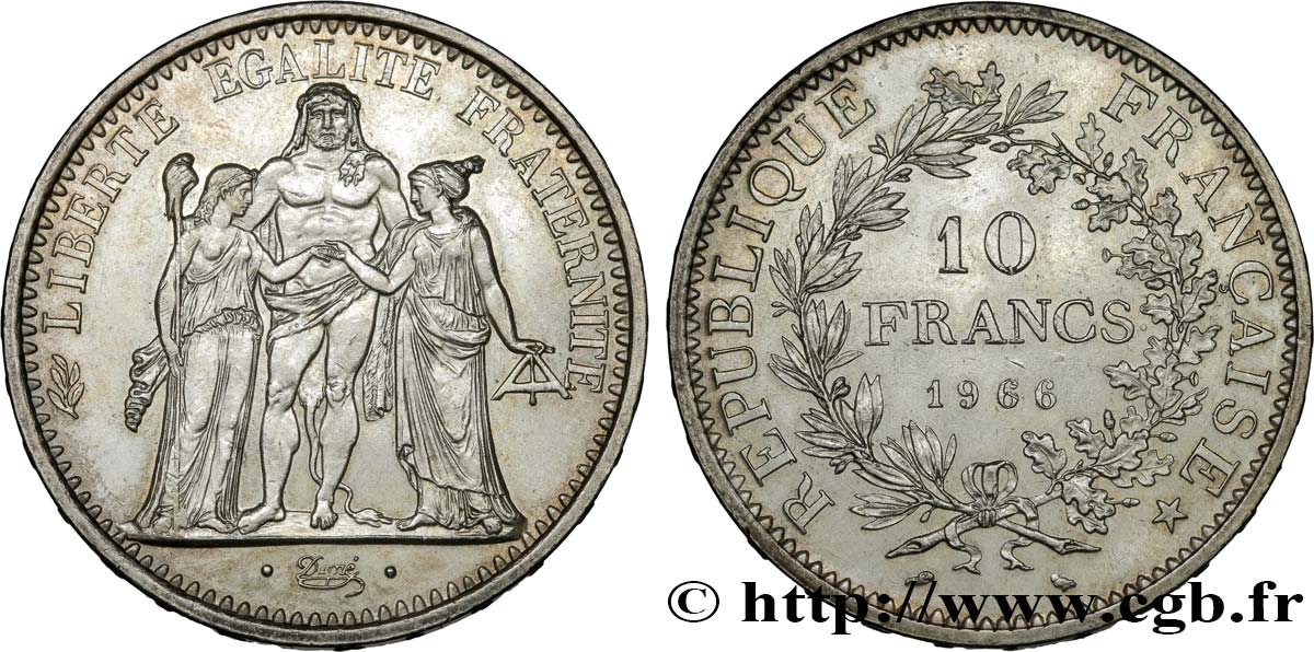 10 francs Hercule 1966  F.364/4 VZ55 