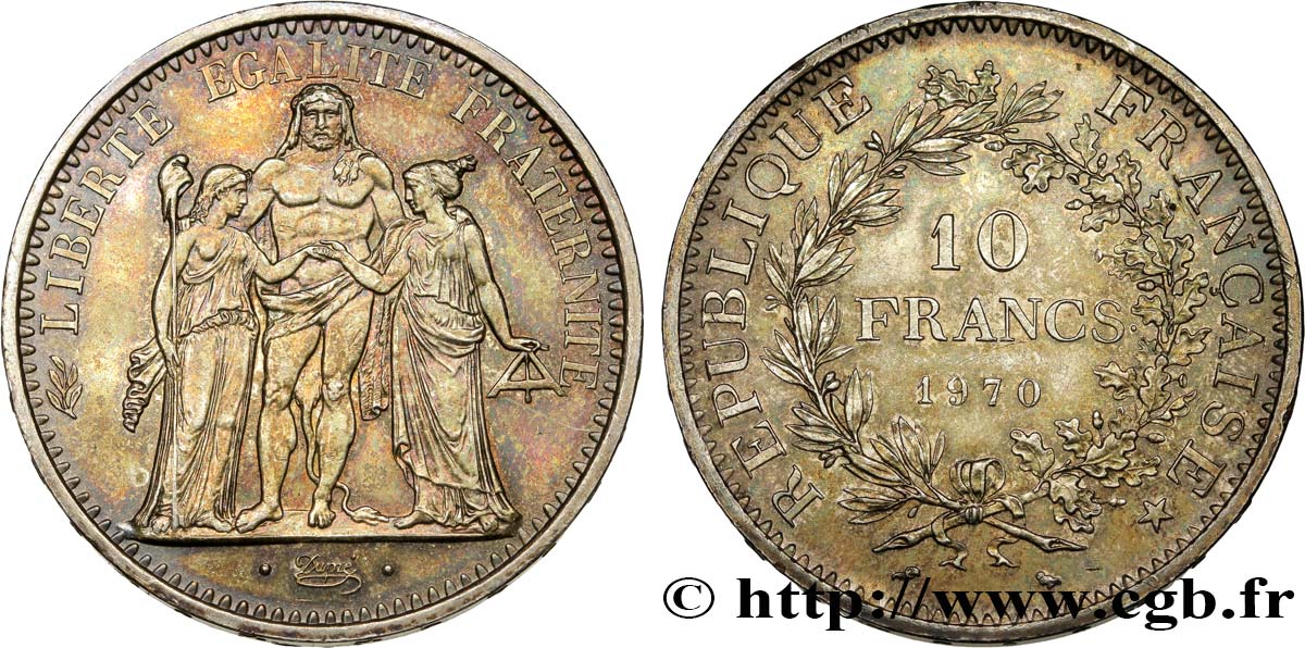 10 francs Hercule 1970  F.364/9 AU50 