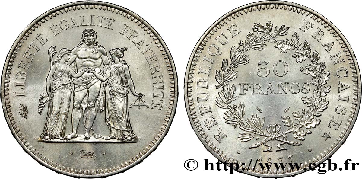 50 francs Hercule 1977  F.427/5 SUP 