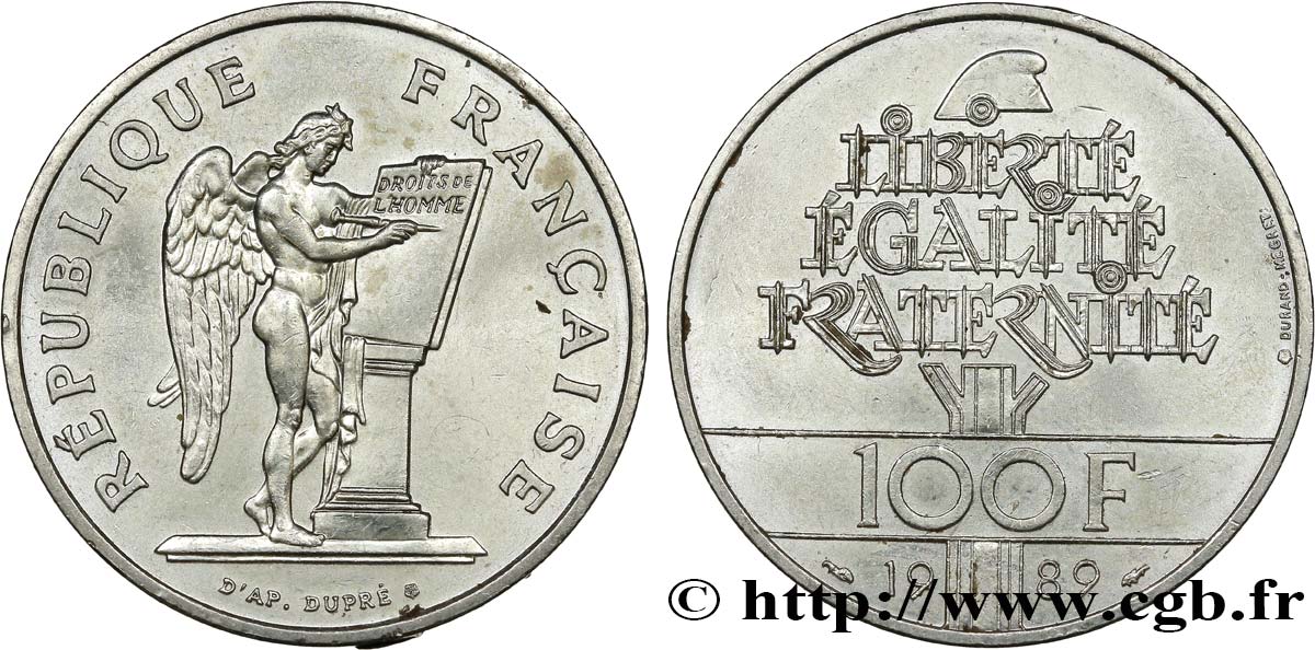 100 francs Droits de l’Homme 1989  F.457/2 VZ55 