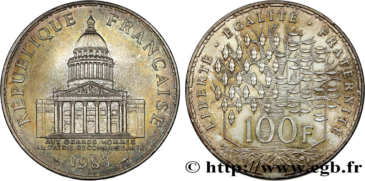 100 francs Panthéon 1983  F.451/3 SUP58 