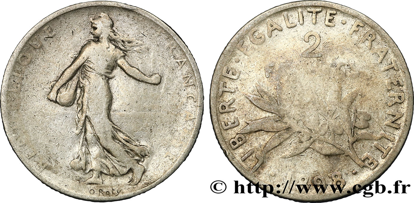 2 francs Semeuse 1898  F.266/1 B12 