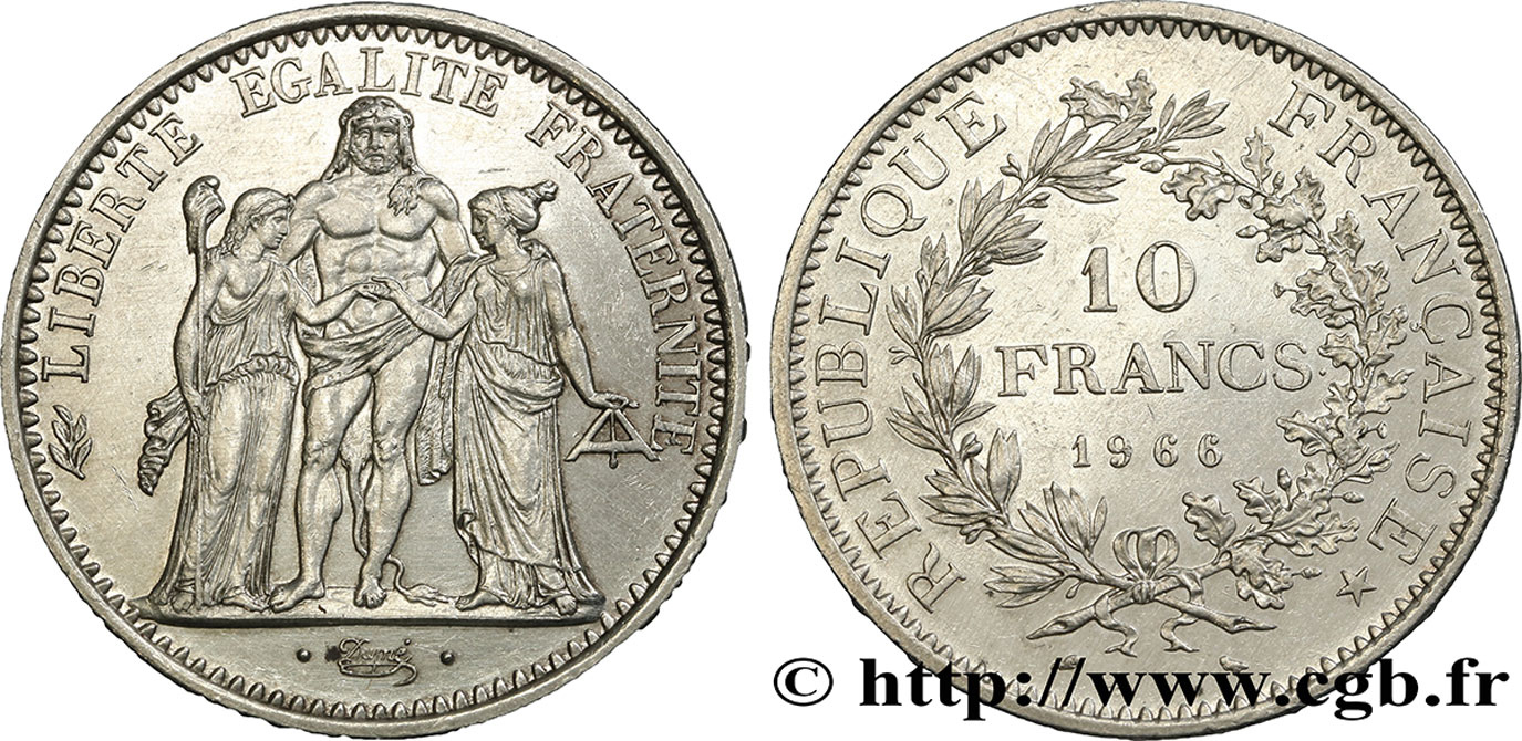 10 francs Hercule 1966  F.364/4 MBC 