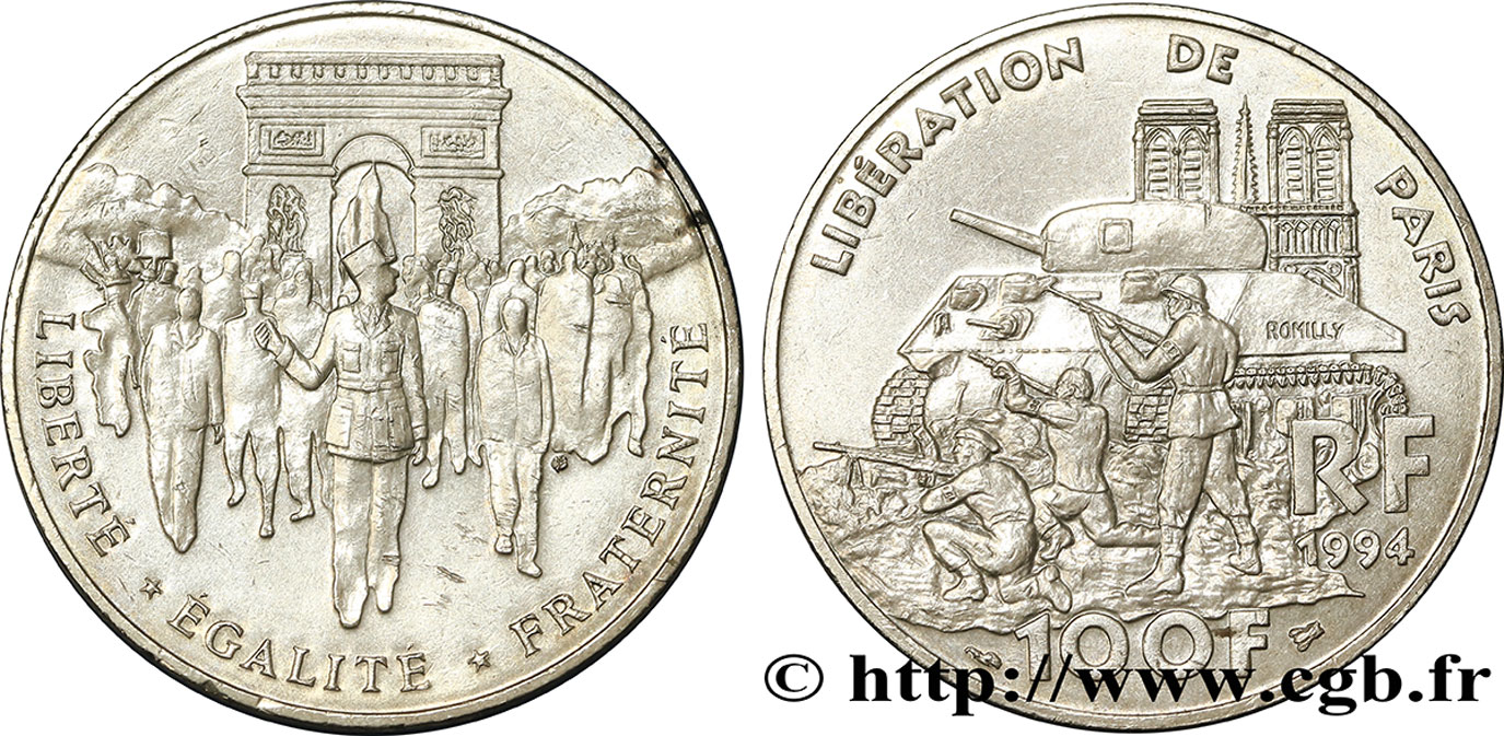100 francs Libération de Paris 1994  F.462/2 AU52 