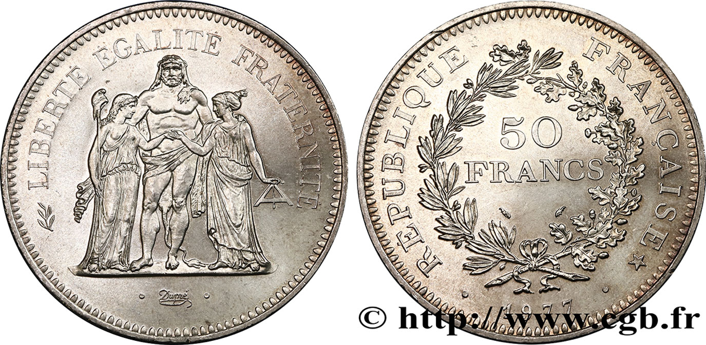 50 francs Hercule 1977  F.427/5 SUP 