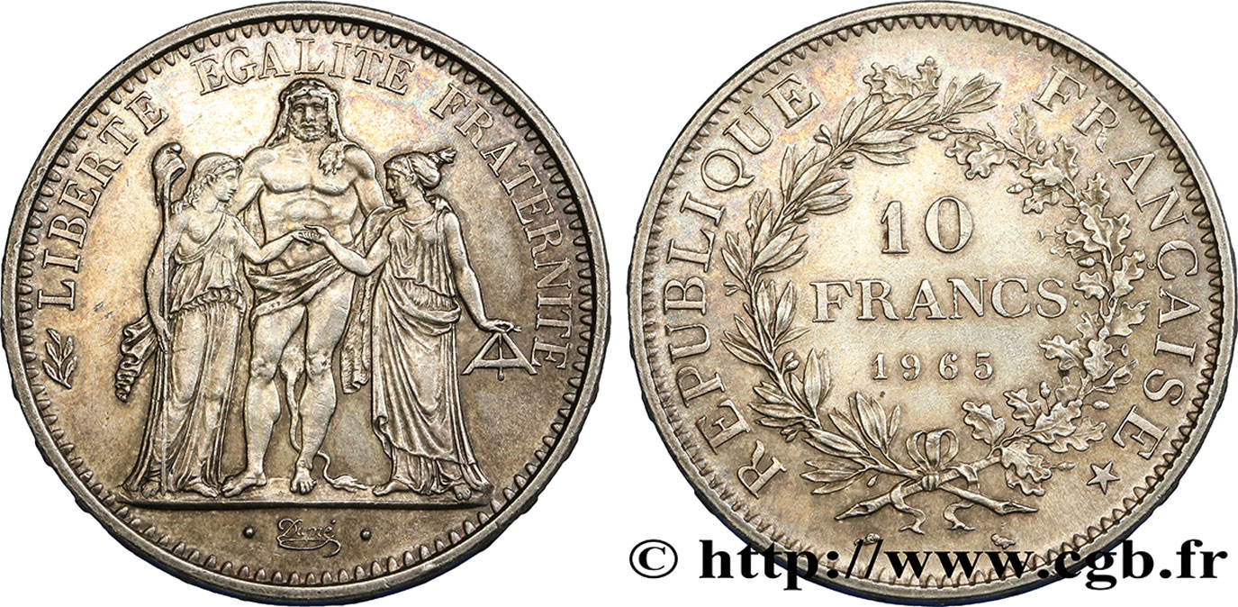 10 francs Hercule 1965  F.364/3 XF 