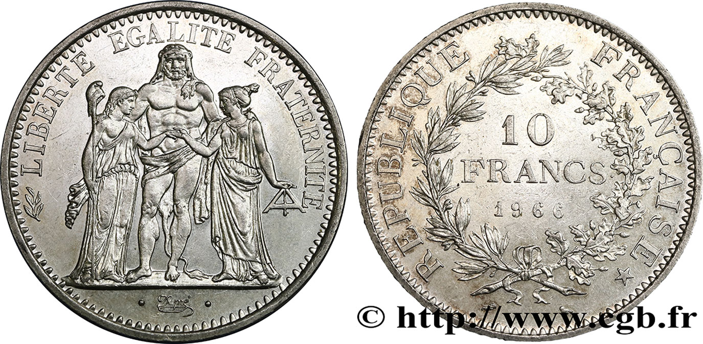 10 francs Hercule 1966  F.364/4 TTB 