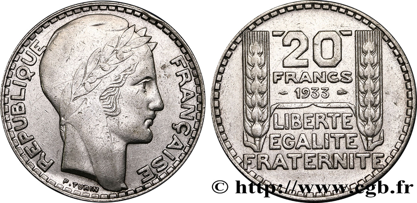 20 francs Turin 1933  F.400/5 BB42 