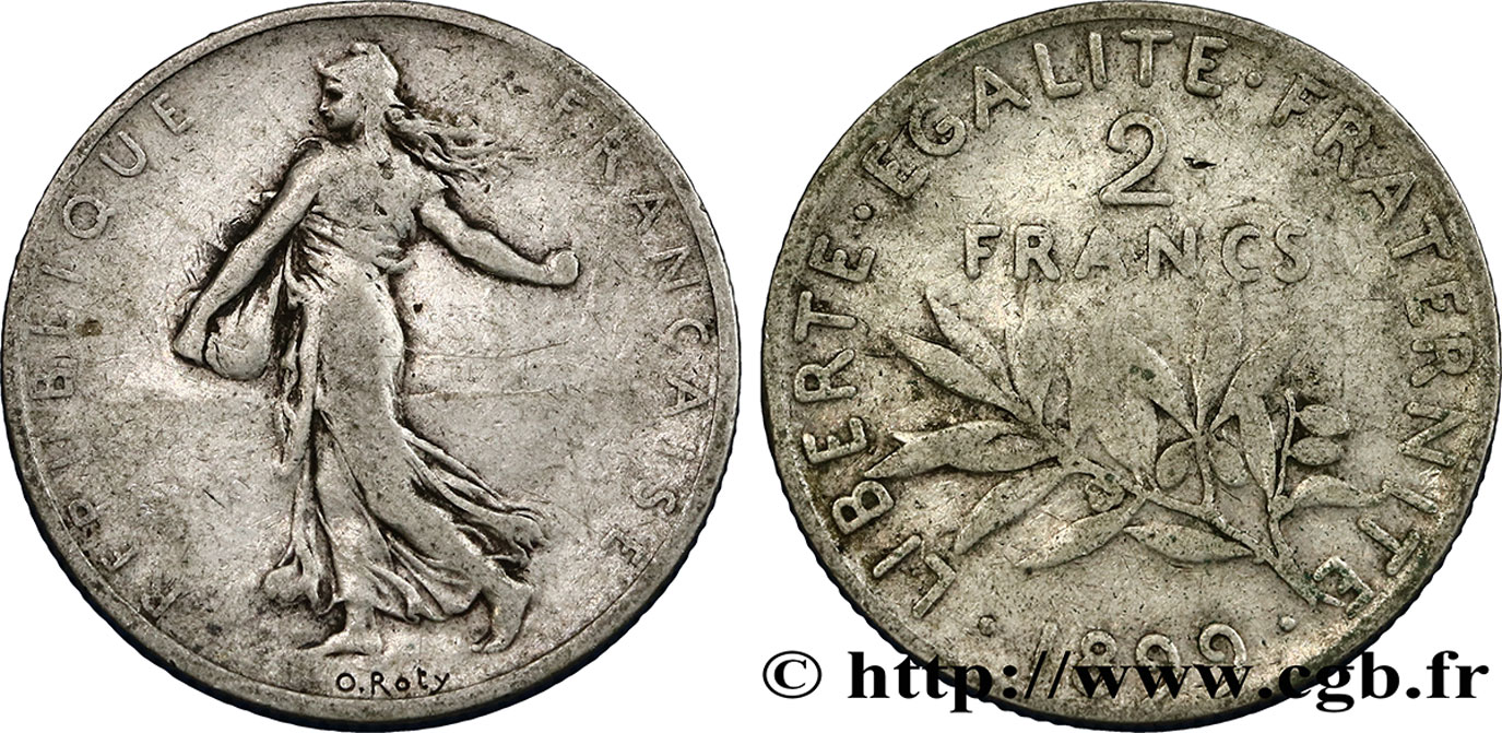 2 francs Semeuse 1899  F.266/3 S15 