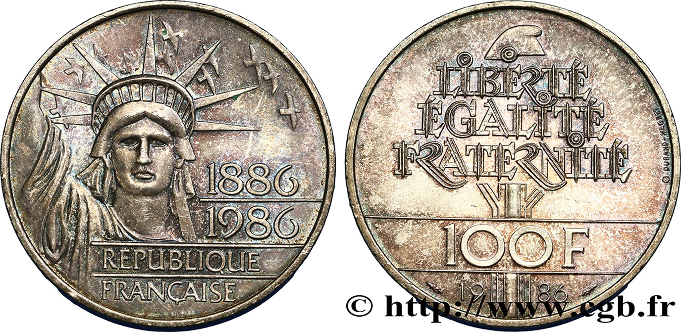 100 francs Liberté (Statue de la) 1986  F.454/2 TTB52 