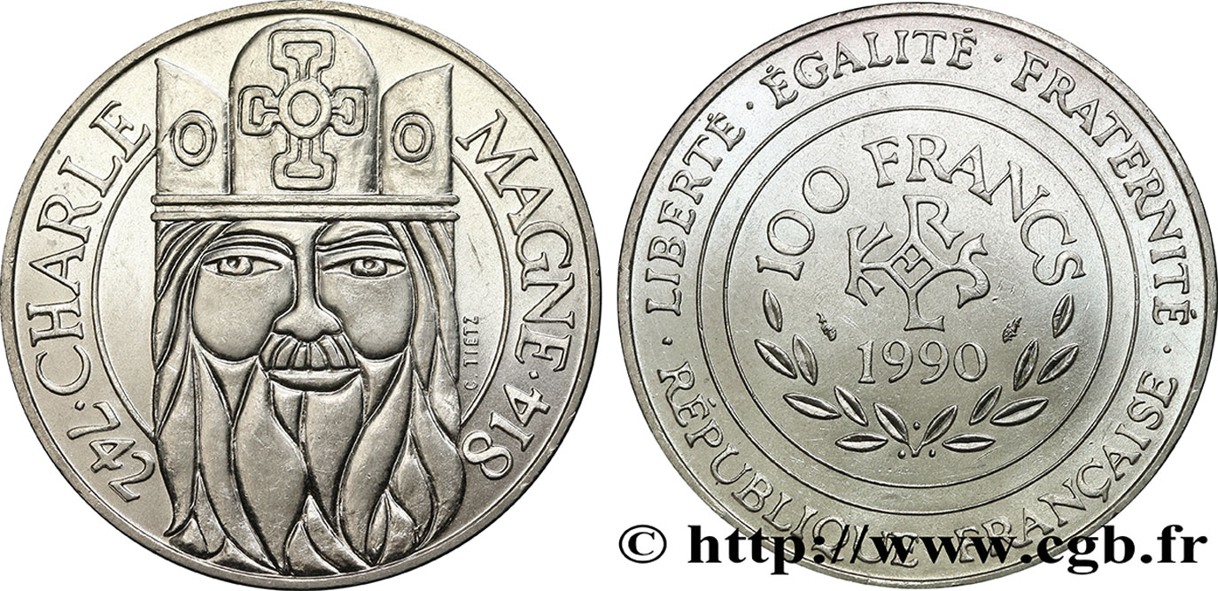 100 francs Charlemagne 1990  F.458/2 VZ55 