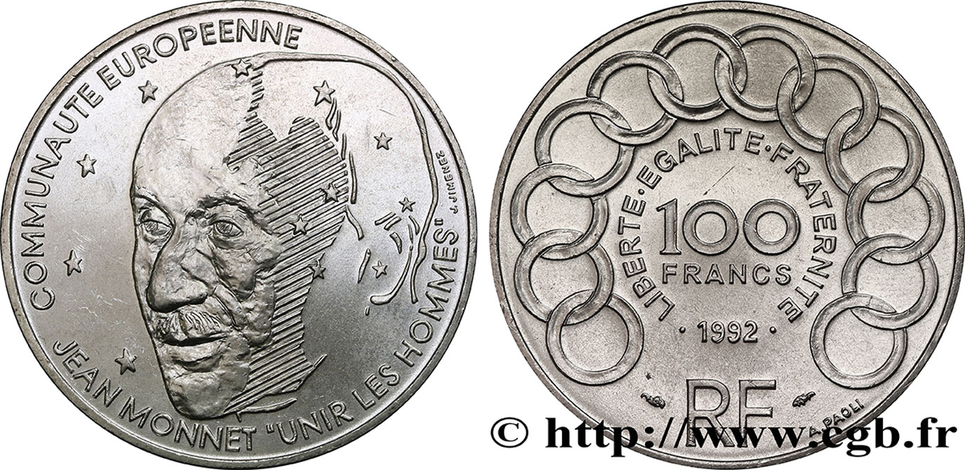 100 francs Jean Monnet 1992  F.460/2 AU 