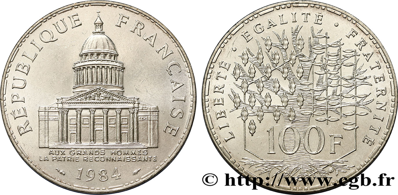 100 francs Panthéon 1984  F.451/4 SPL60 