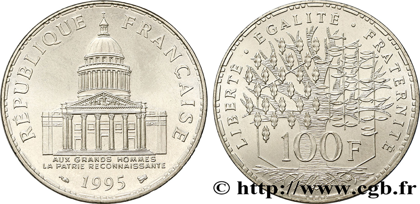 100 francs Panthéon 1995  F.451/16 SUP60 