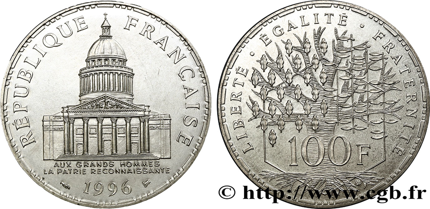 100 francs Panthéon 1996  F.451/18 AU58 