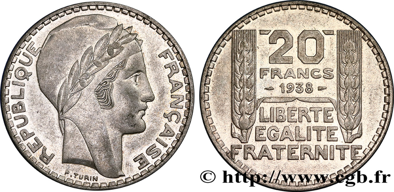 20 francs Turin 1938  F.400/9 BB45 