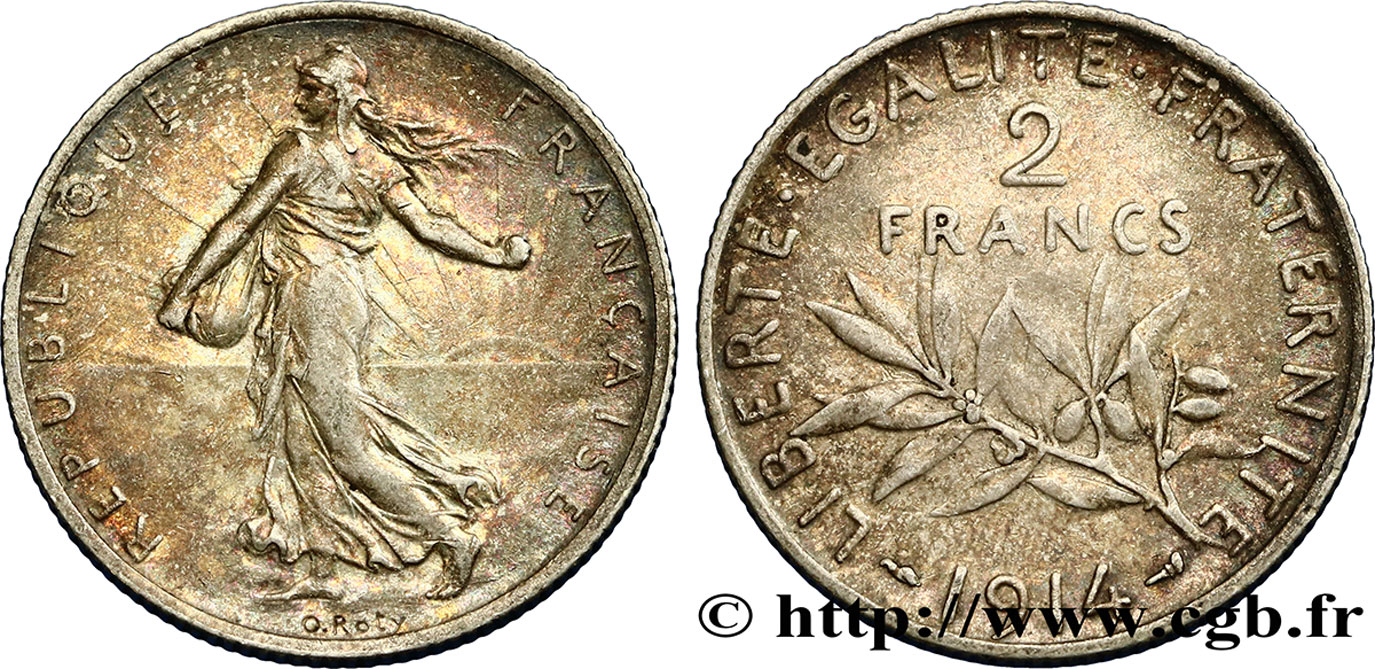 2 francs Semeuse 1914  F.266/15 XF45 