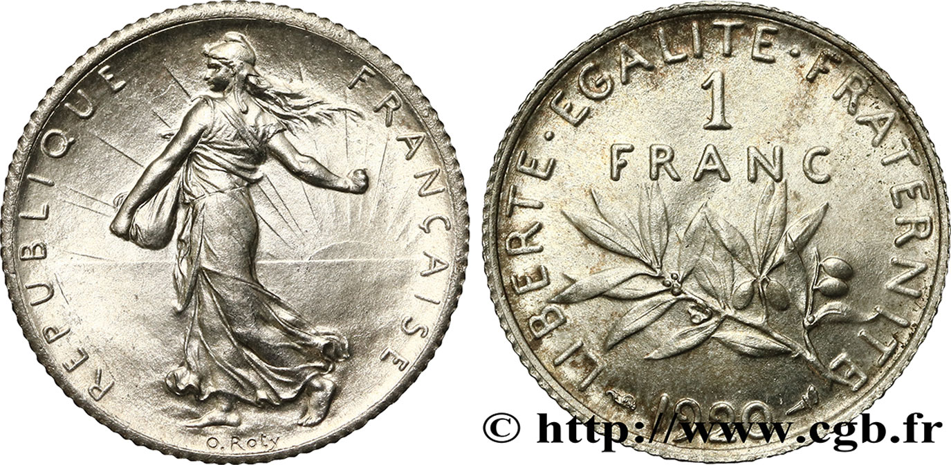 1 franc Semeuse 1920 Paris F.217/26 SUP58 
