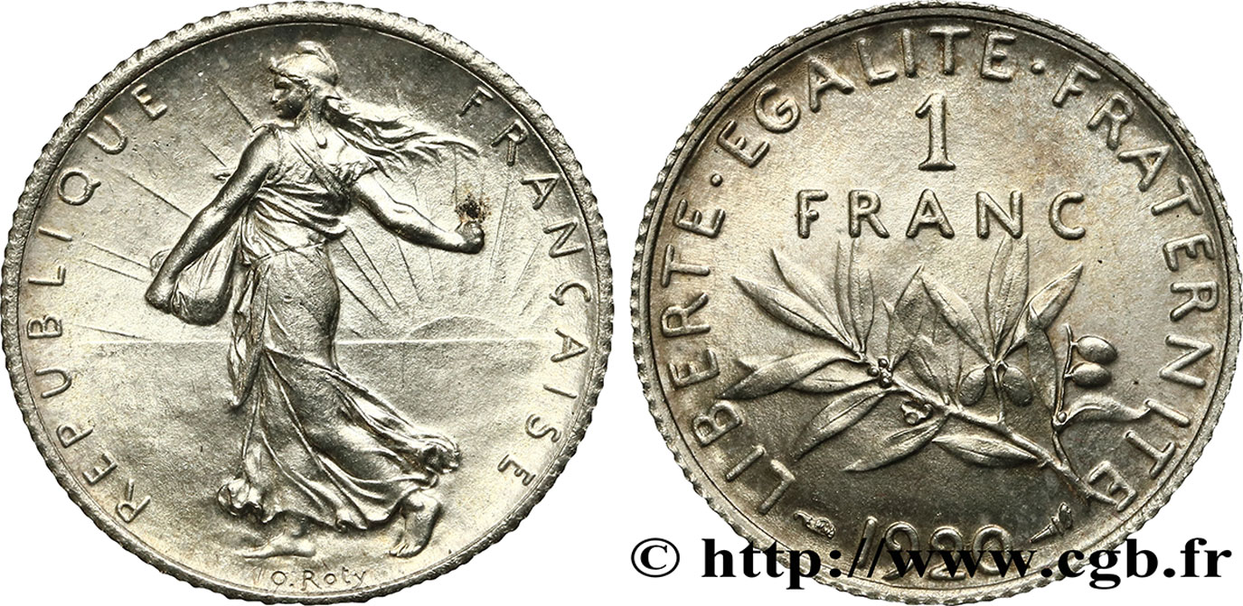 1 franc Semeuse 1920 Paris F.217/26 SUP58 