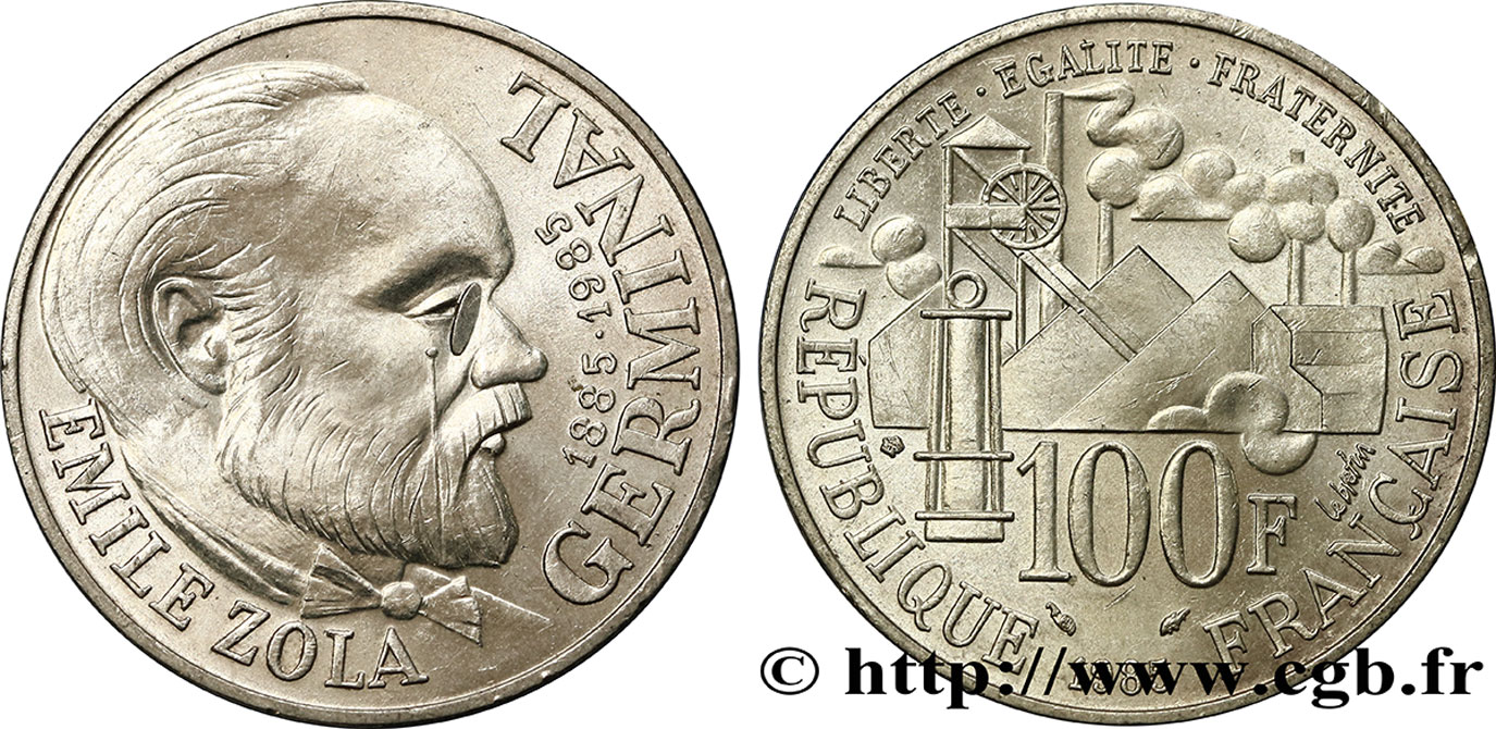 100 francs Émile Zola 1985  F.453/2 SPL 