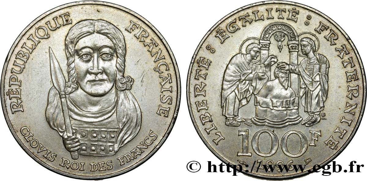 100 francs Clovis 1996  F.464/2 TTB+ 
