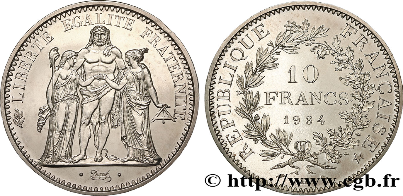 Essai de 10 francs Hercule 1964 Paris F.364/2 fST 