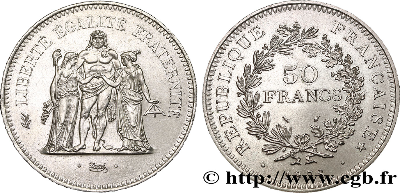 50 francs Hercule 1976  F.427/4 SUP 