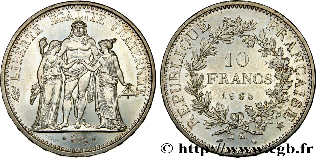 10 francs Hercule 1965  F.364/3 EBC 