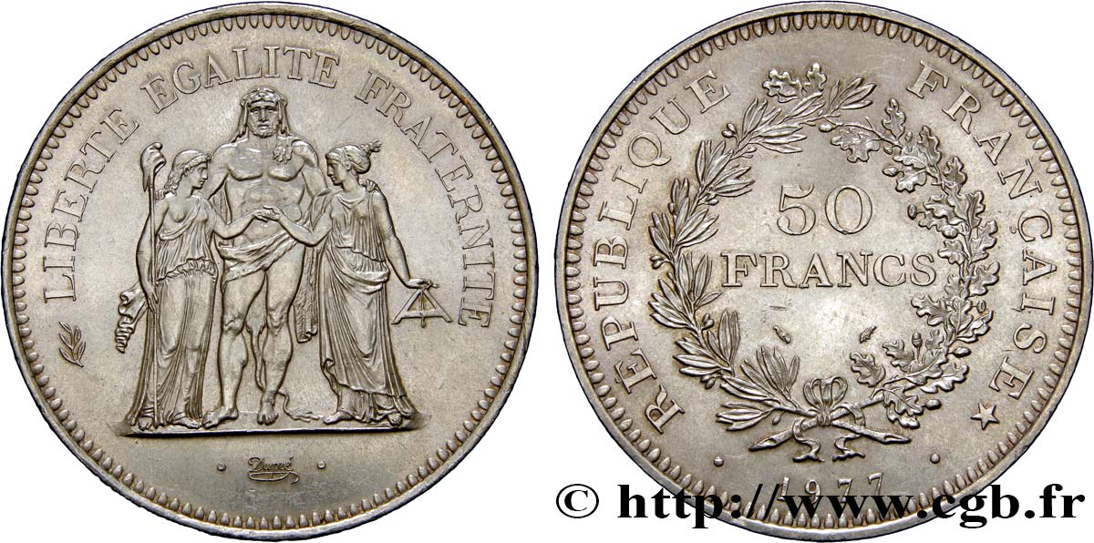 50 francs Hercule 1977  F.427/5 SUP 