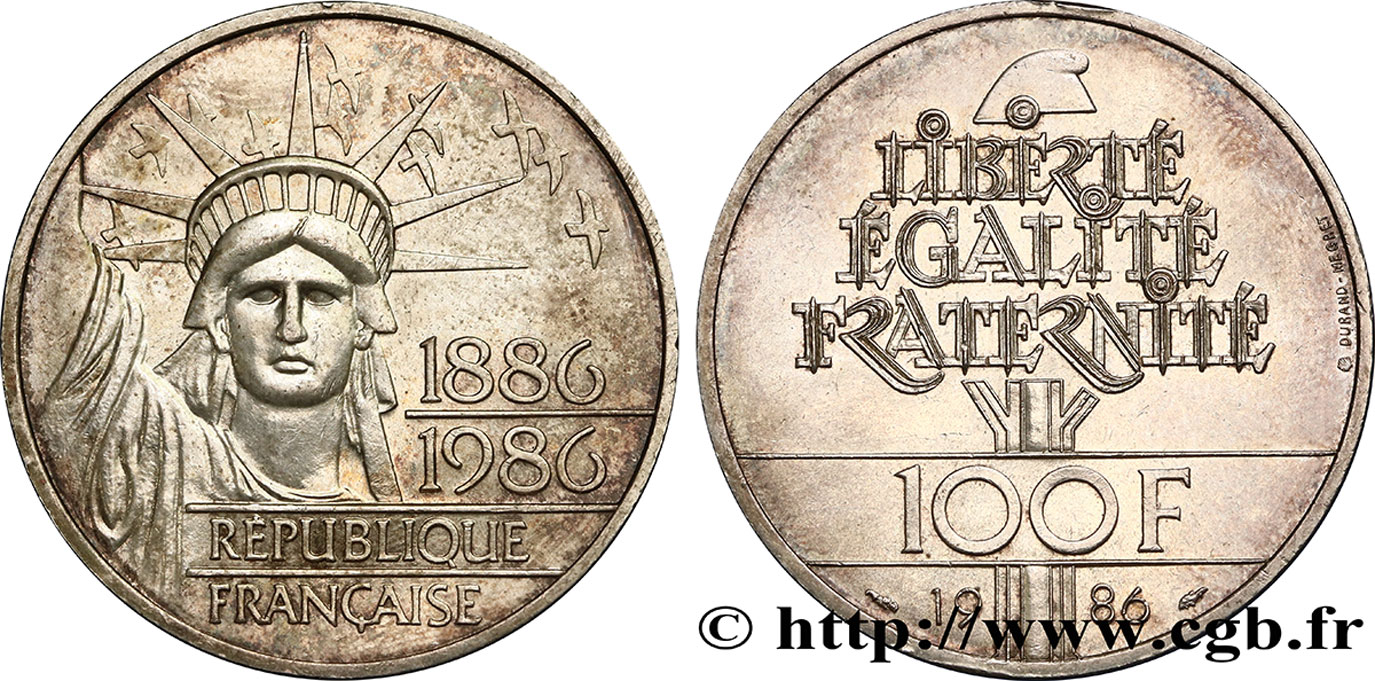 100 francs Liberté (Statue de la) 1986  F.454/2 TTB52 