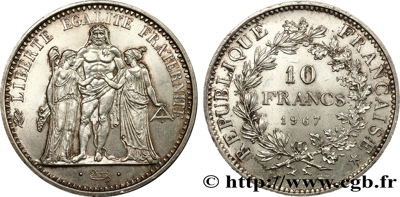 10 francs Hercule 1967  F.364/5 AU 