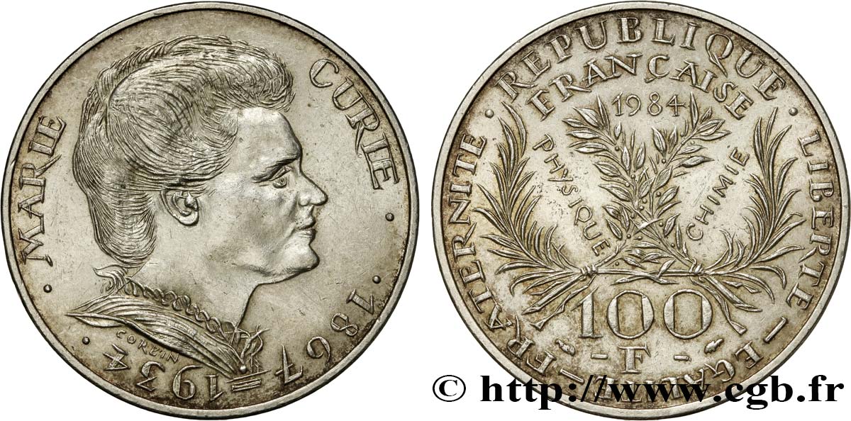 100 francs Marie Curie  1984 Paris F.452/2 SUP55 