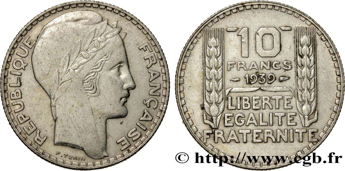 10 francs Turin 1939  F.360/10 TTB45 
