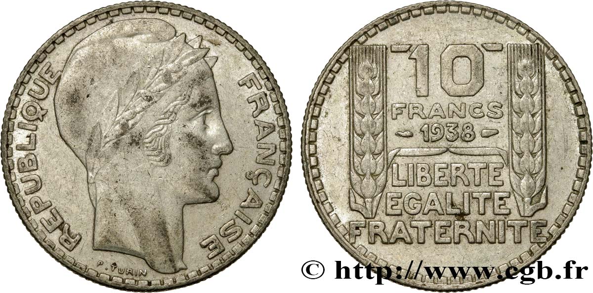 10 francs Turin 1938  F.360/9 TTB45 