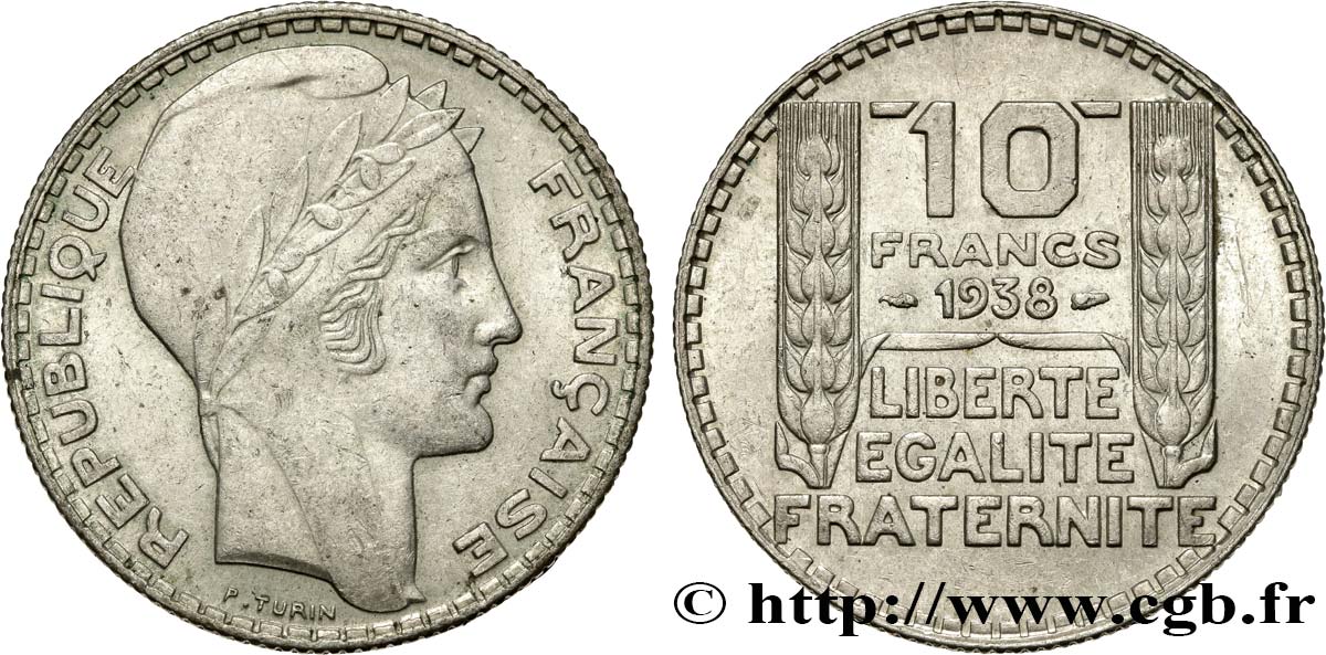 10 francs Turin 1938  F.360/9 TTB45 