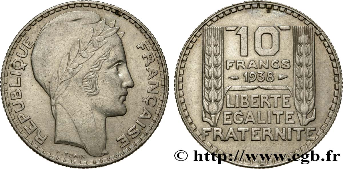 10 francs Turin 1938  F.360/9 TTB45 