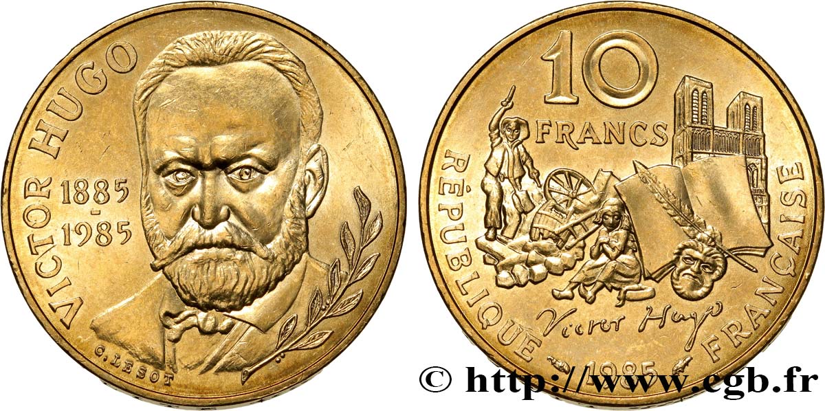 10 francs Victor Hugo 1985  F.370/2 SPL63 