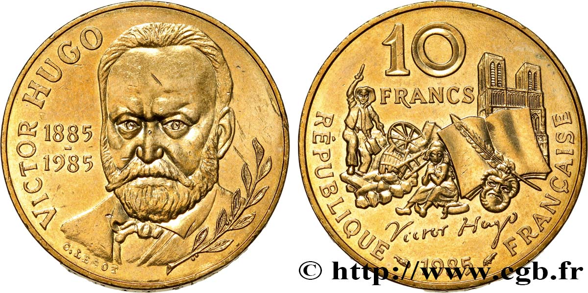 10 francs Victor Hugo 1985  F.370/2 SPL63 