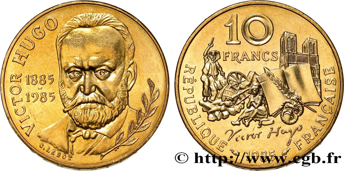10 francs Victor Hugo 1985  F.370/2 SPL63 