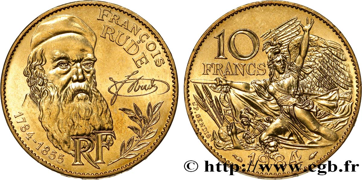 10 francs François Rude 1984  F.369/2 SPL63 