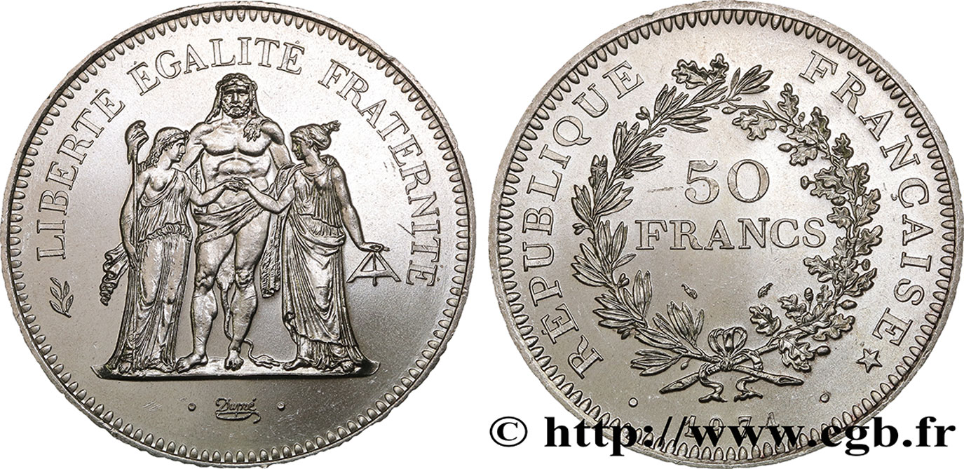 50 francs Hercule 1974  F.427/2 SUP 