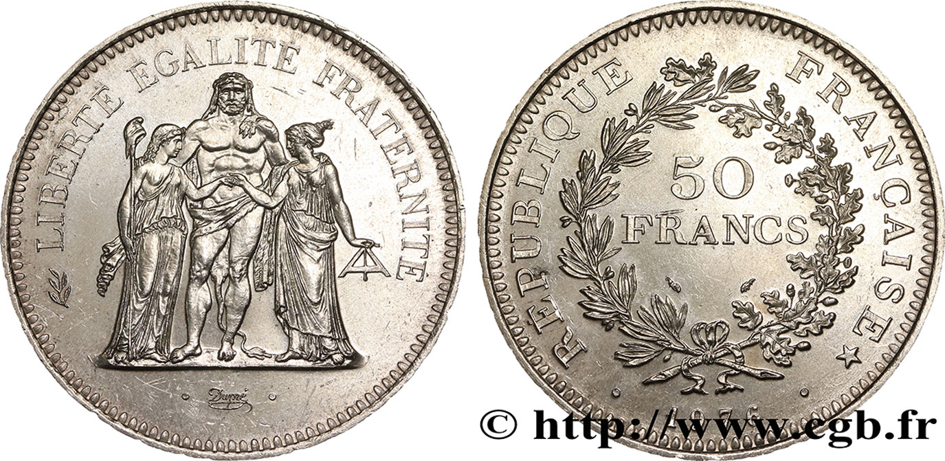 50 francs Hercule 1976  F.427/4 SUP 