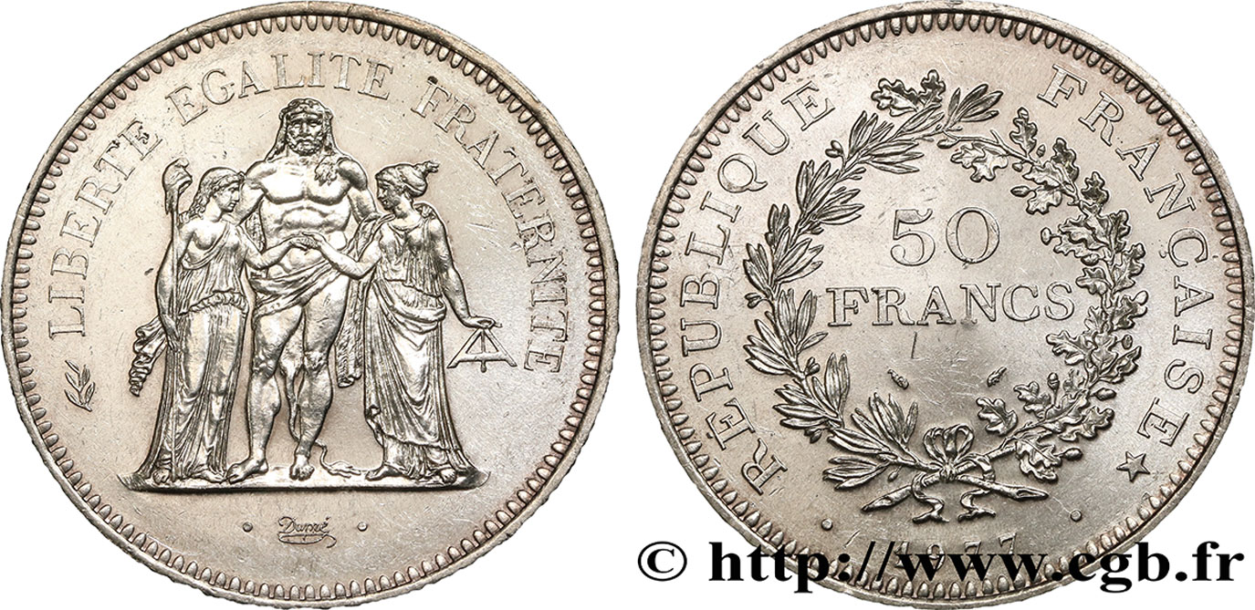 50 francs Hercule 1977  F.427/5 SUP 