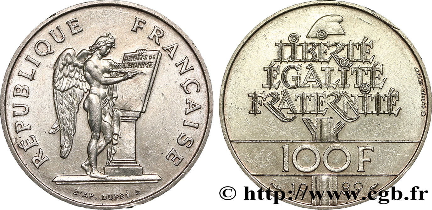 100 francs Droits de l’Homme 1989  F.457/2 SPL55 