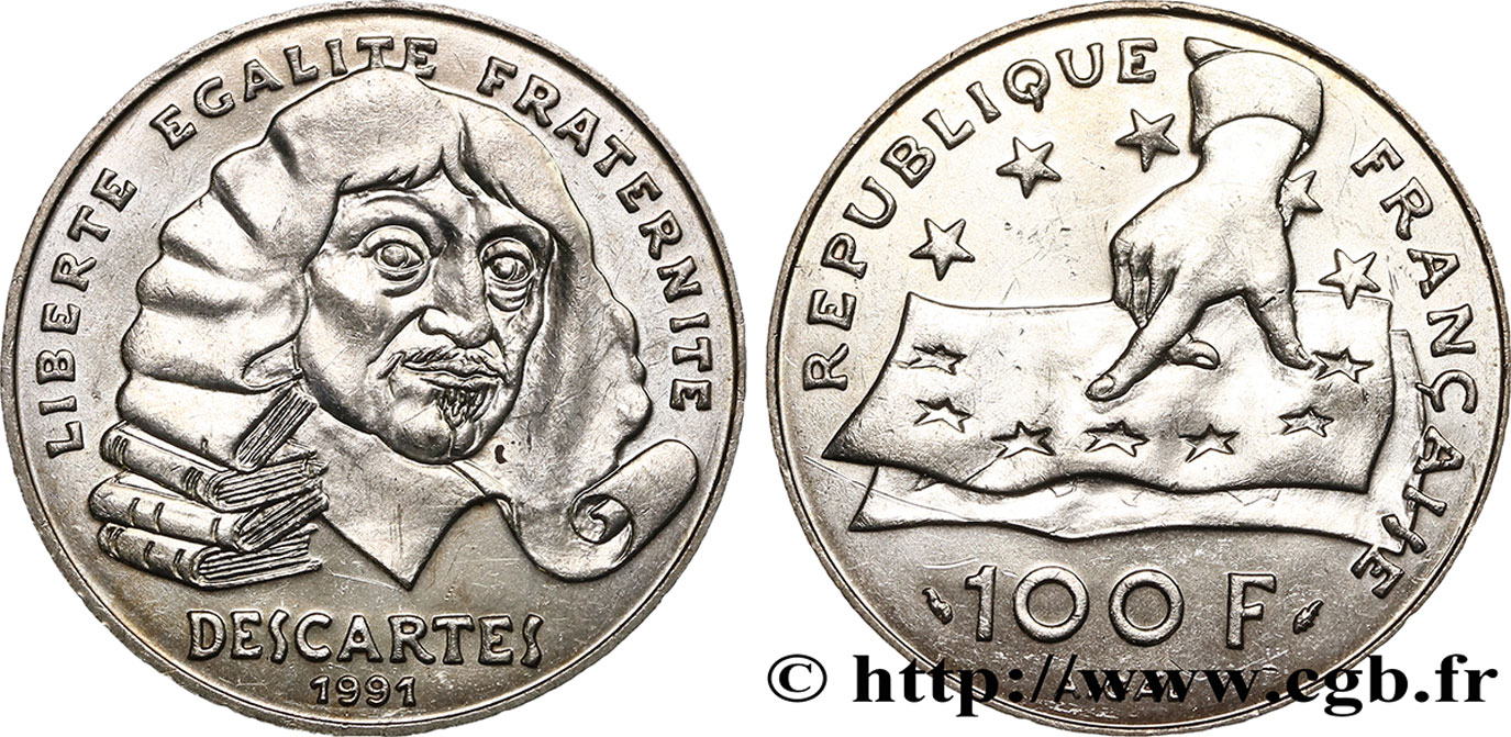 100 francs René Descartes 1991  F.459/2 SUP 