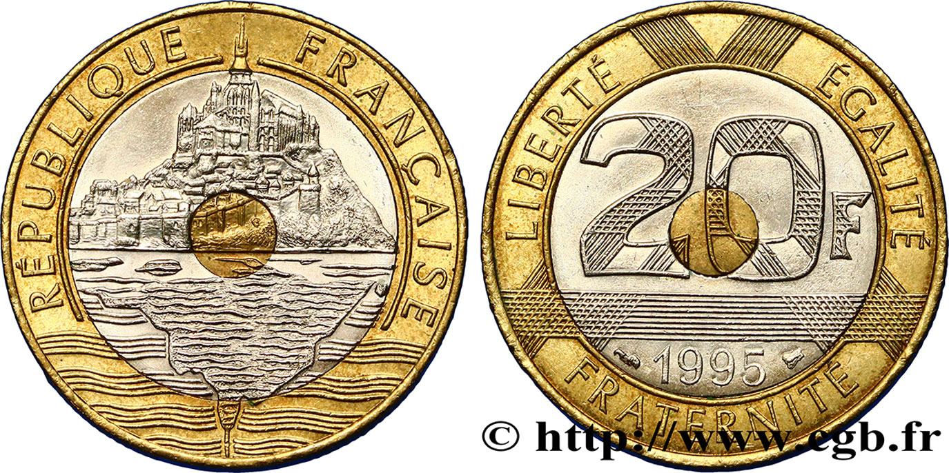 20 francs Mont Saint-Michel 1995 Pessac F.403/11 EBC55 