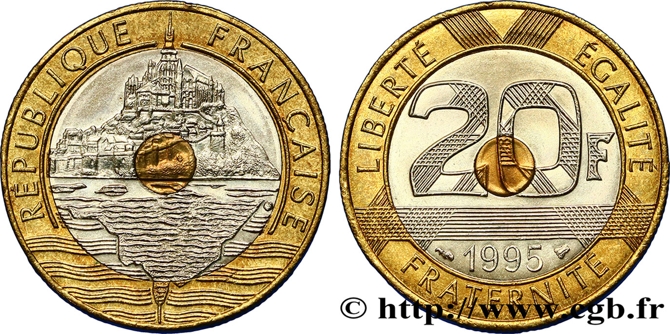 20 francs Mont Saint-Michel 1995 Pessac F.403/11 SPL55 