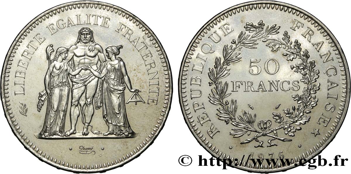 50 francs Hercule 1976  F.427/4 SUP 