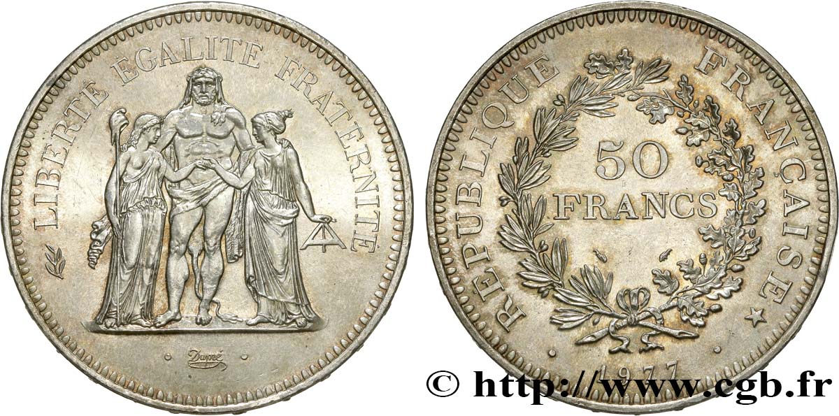 50 francs Hercule 1977  F.427/5 SUP 